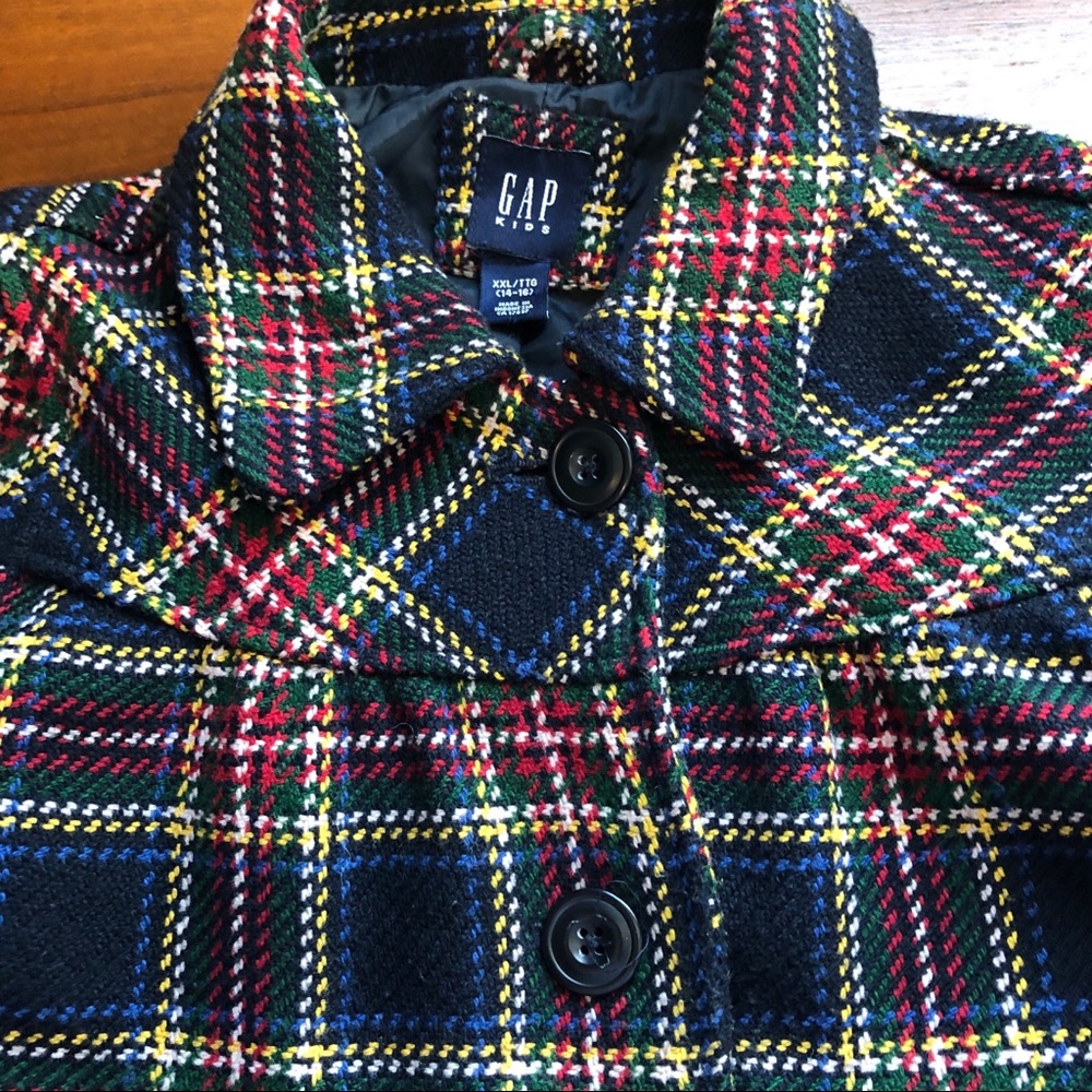Gap Kids Wool Blend Pea Coat size 14/16